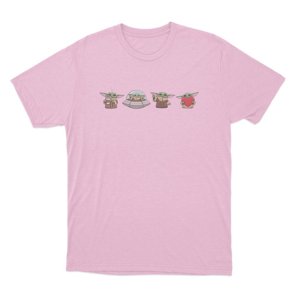 Cute Grogu Characters Unisex T Shirt Pink Cute Grogu Characters Unisex T Shirt Pink