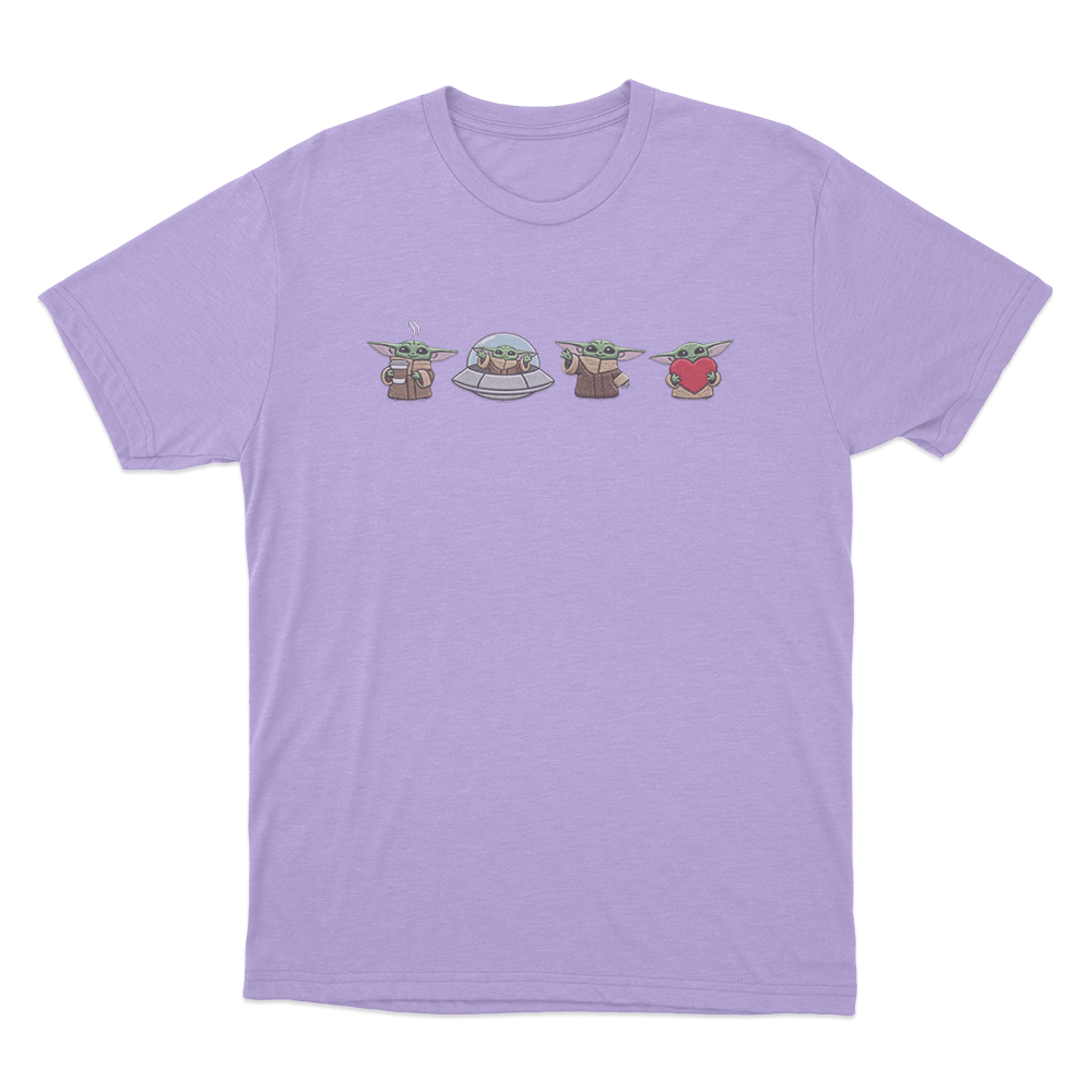 Cute Grogu Characters Unisex T Shirt Purple Cute Grogu Characters Unisex T Shirt Purple