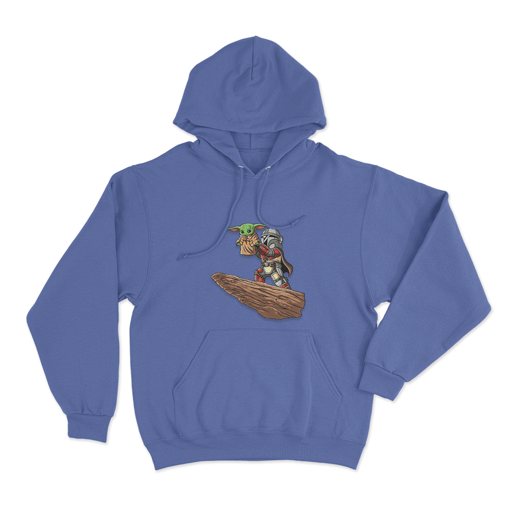 Mandalorian Grogu Unisex Hoodie Blue Mandalorian Grogu Unisex Hoodie Blue