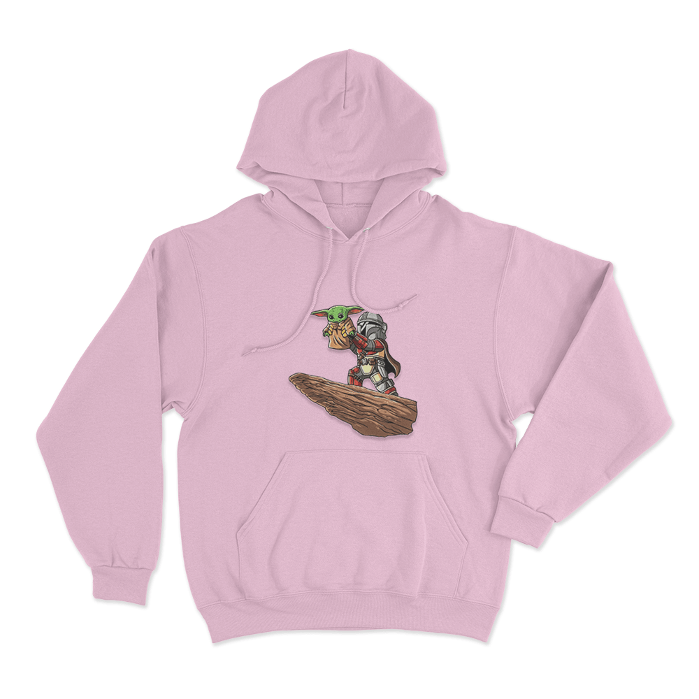 Mandalorian Grogu Unisex Hoodie Pink Mandalorian Grogu Unisex Hoodie Pink