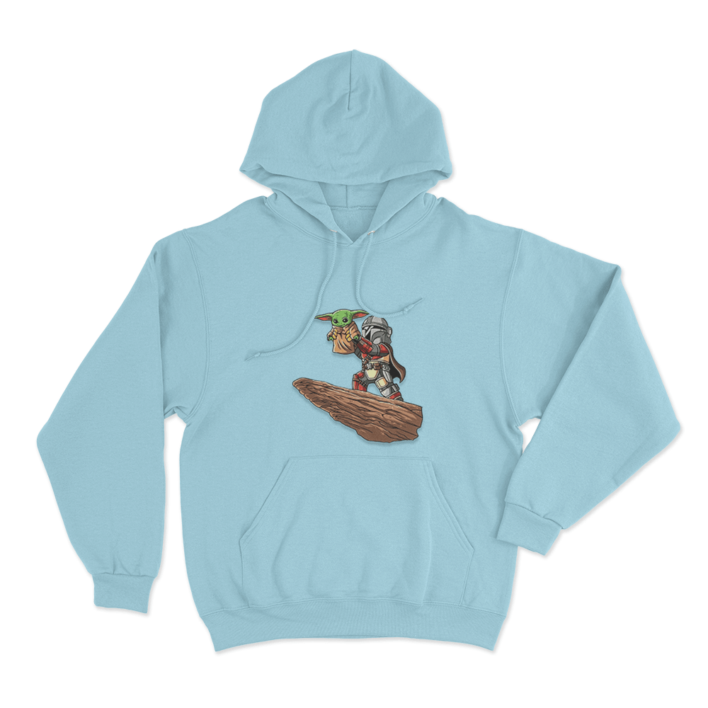 Mandalorian Grogu Unisex Hoodie Sky Blue Mandalorian Grogu Unisex Hoodie Sky Blue