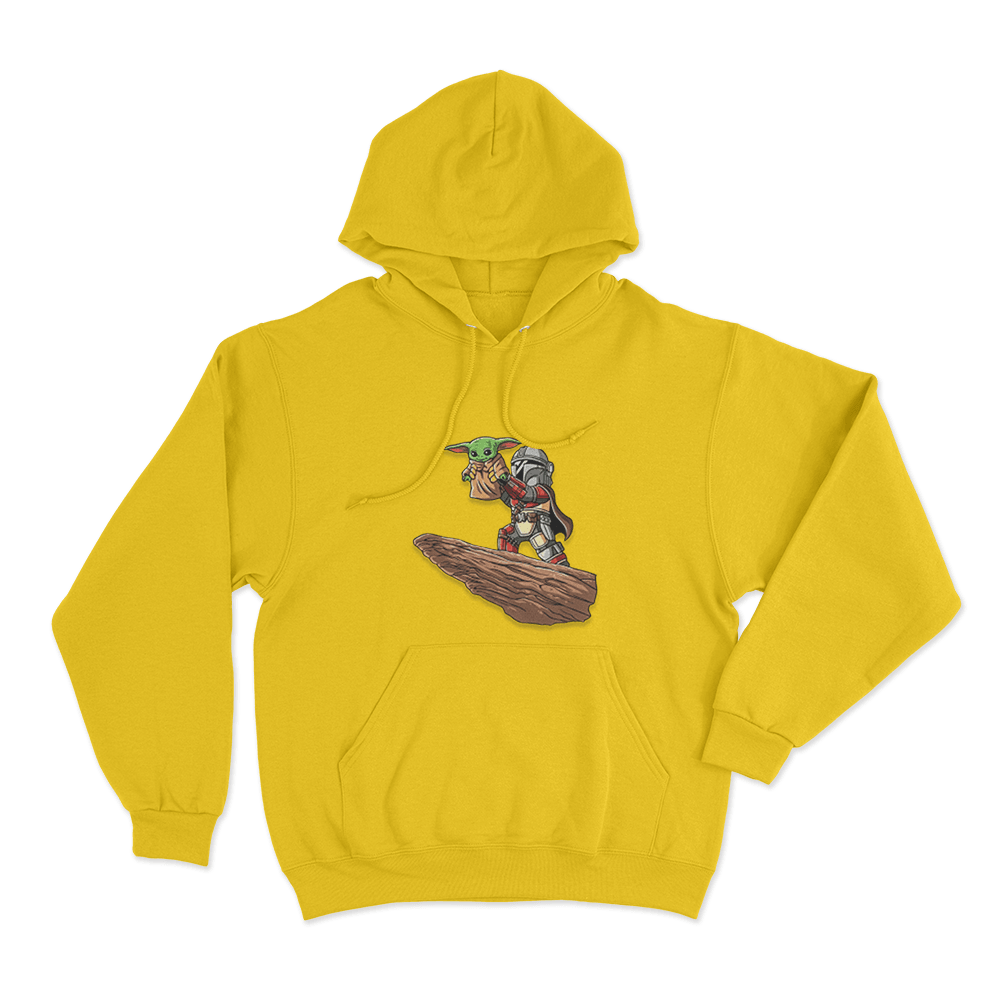 Mandalorian Grogu Unisex Hoodie Yellow Mandalorian Grogu Unisex Hoodie Yellow