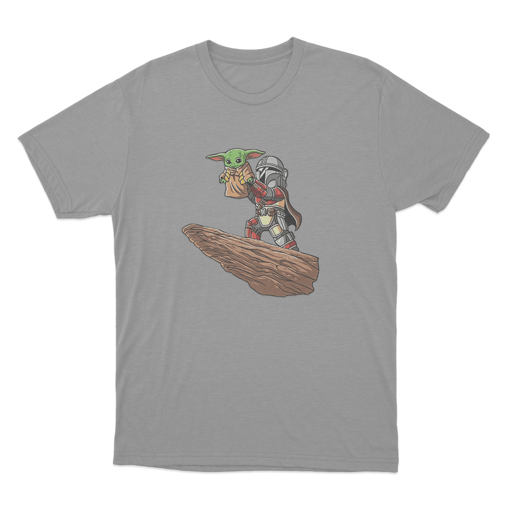Mandalorian Grogu Unisex T Shirt Grey Mandalorian Grogu Unisex T Shirt Grey
