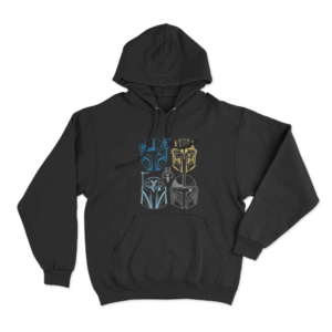 Mandalorian Helmets Unisex Hoodie Black
