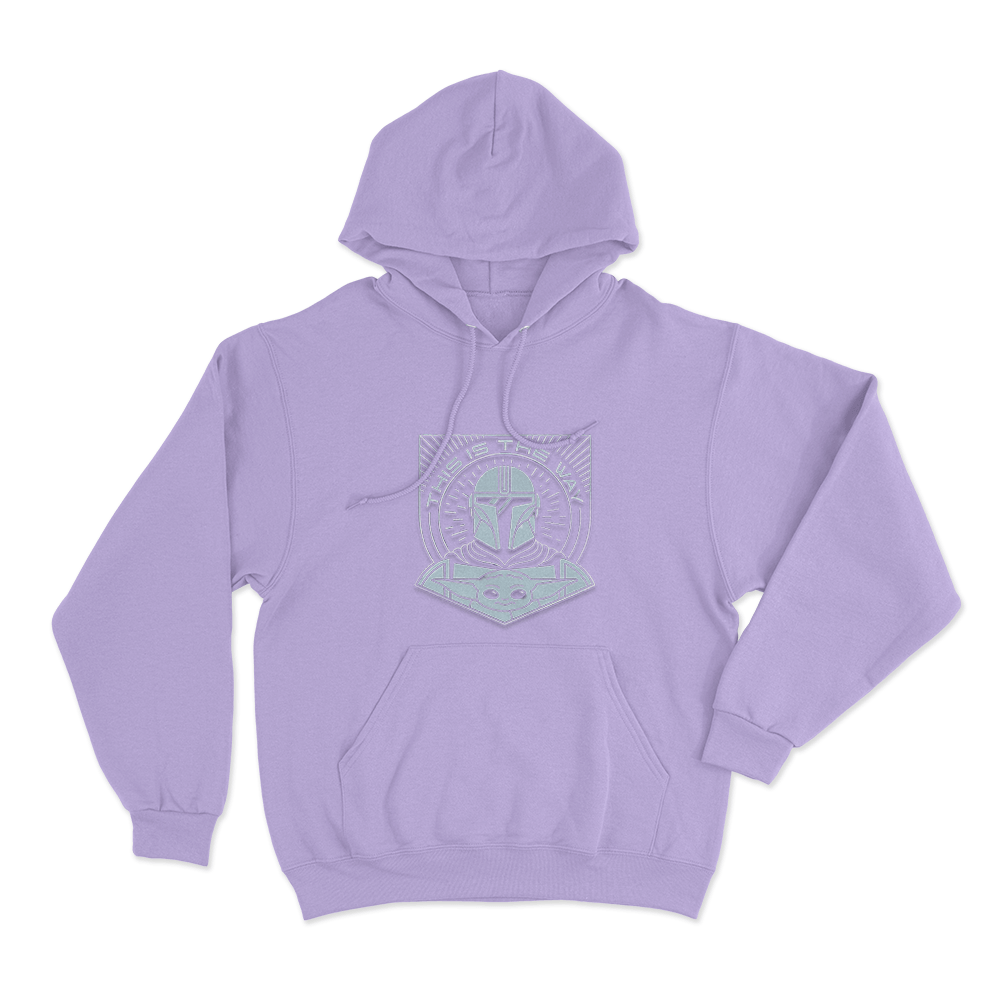 This Is The Way Mandalorian And Grogu Emblem Unisex Hoodie Purple This Is The Way Mandalorian And Grogu Emblem Unisex Hoodie Purple
