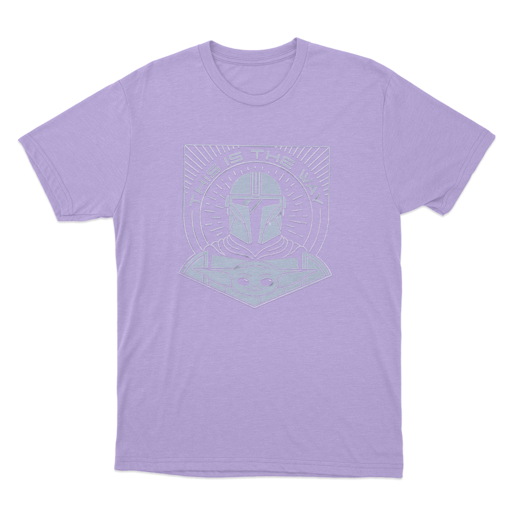 This Is The Way Mandalorian And Grogu Emblem Unisex T Shirt Purple This Is The Way Mandalorian And Grogu Emblem Unisex T Shirt Purple