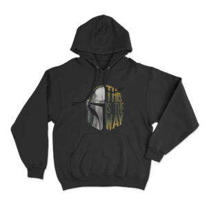 This Is The Way Mandalorian Helmet Unisex Hoodie Black