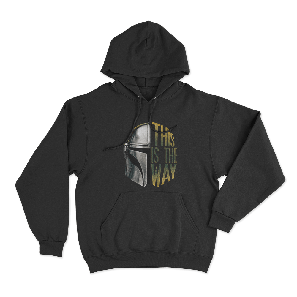 This Is The Way Mandalorian Helmet Unisex Hoodie Black This Is The Way Mandalorian Helmet Unisex Hoodie Black