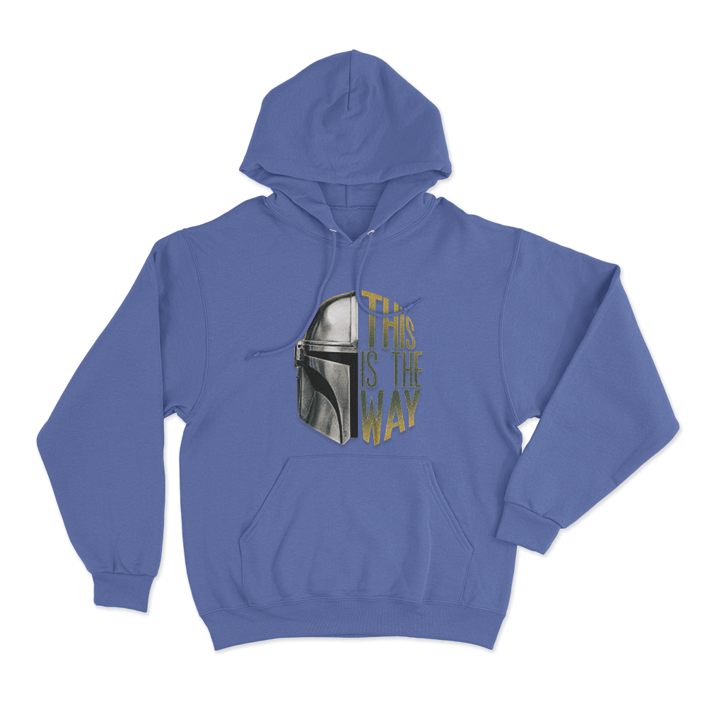 This Is The Way Mandalorian Helmet Unisex Hoodie Blue This Is The Way Mandalorian Helmet Unisex Hoodie Blue