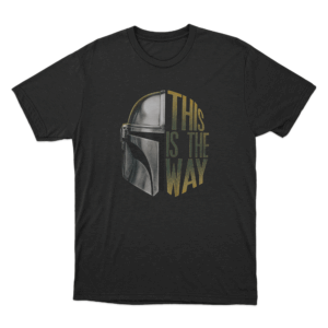This Is The Way Mandalorian Helmet Unisex T Shirt Black
