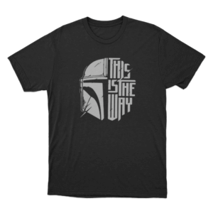 This Is The Way Minimal Helmet Unisex T Shirt Black