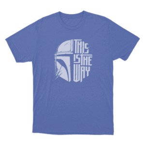 This Is The Way Minimal Helmet Unisex T Shirt Blue